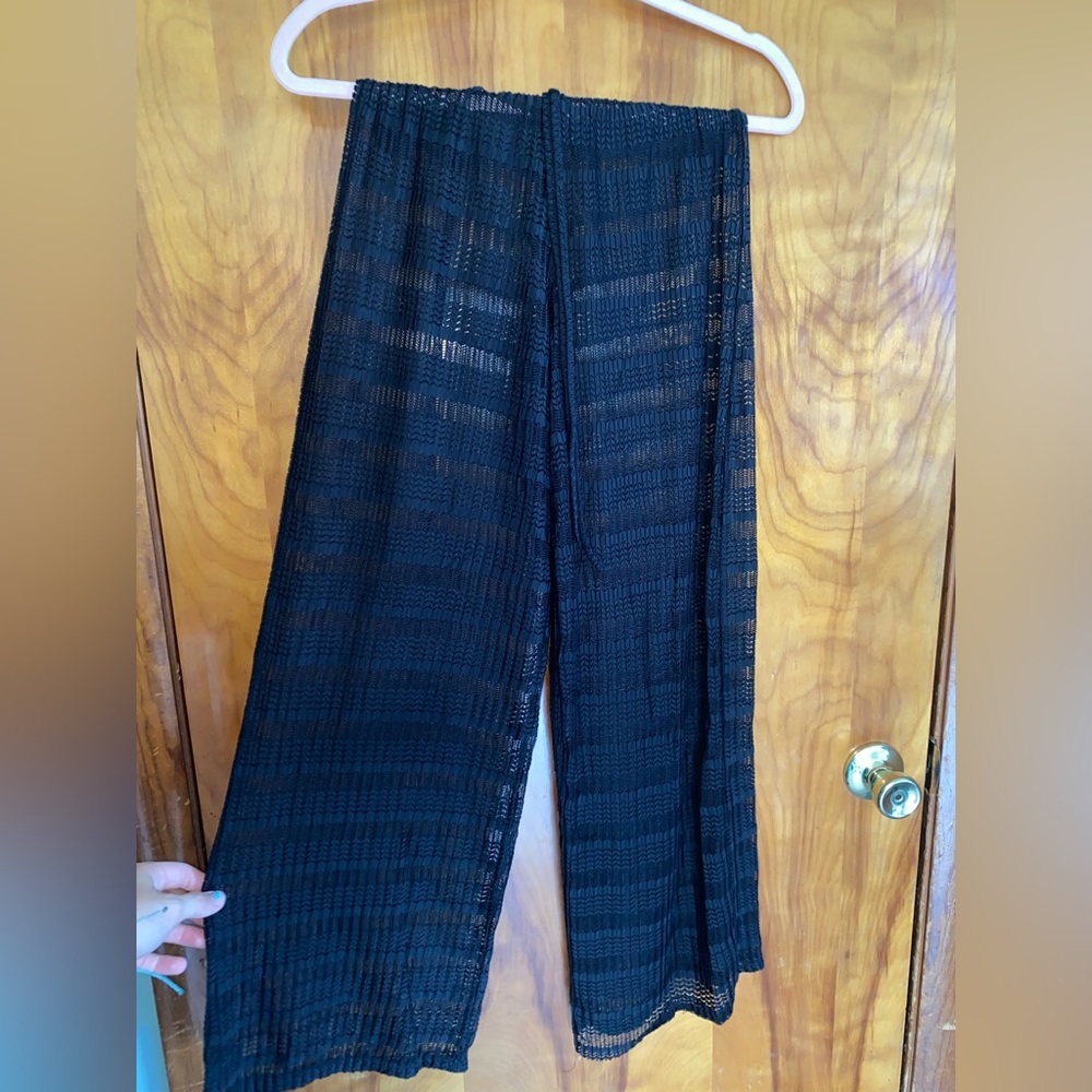 Jordan Taylor Black Sheer Knit Pants